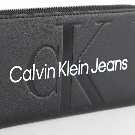 Calvin Klein - Portafoglio scolpito da donna 0358 Nero