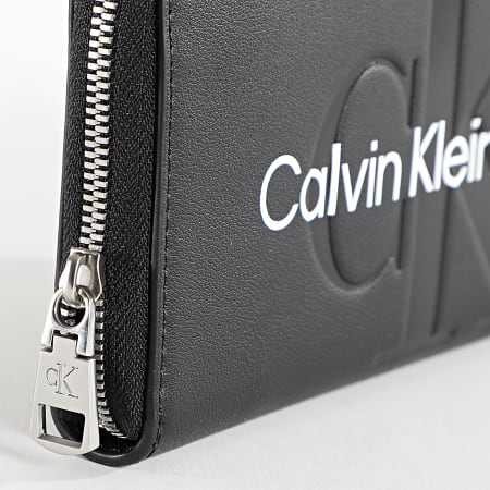 Calvin Klein - Billetero Esculpido de Mujer 0358 Negro