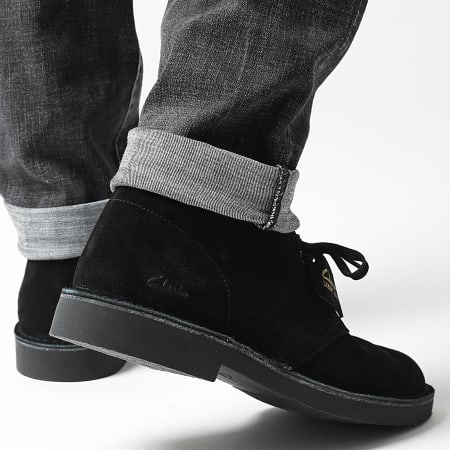 Clarks - Chaussures Desert Boots Evo Black Suede