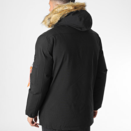 Geographical Norway - Parka Arnold in pelliccia nera