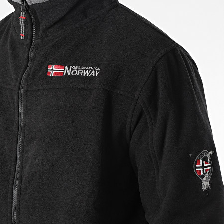 Geographical Norway - Giacca in pile con zip Tamazonie Nero