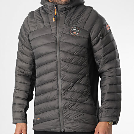 Geographical Norway - Doudoune Capuche Carlis Gris Anthracite
