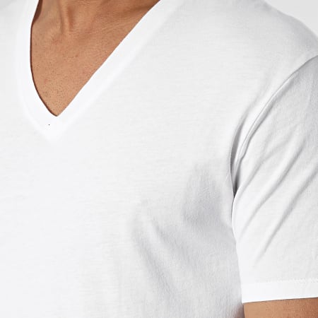 Michael Kors - Set di 3 magliette con scollo a V 6F22C10023 Bianco nero grigio erica