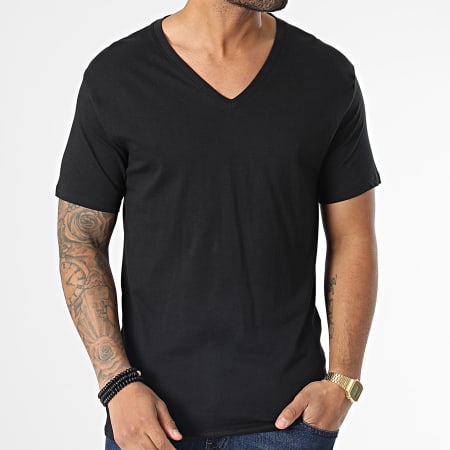 Michael Kors - Lote De 3 Camisetas Con Cuello En V 6F22C10023 Blanco Negro Gris Brezo