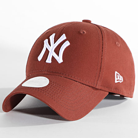 New Era - Gorra de mujer 9Forty League Essential New York Yankees Marrón