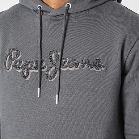 Pepe Jeans - Sweat Capuche Ryan PM582328 Gris Anthracite