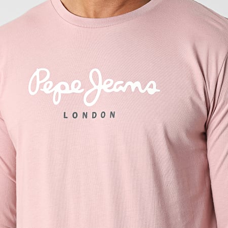 Pepe Jeans - Camiseta de manga larga Eggo rosa