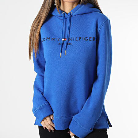 Tommy Hilfiger REG FROSTED CORP LOGO HOODIE Azul Sudadera Mujer 112.95 €