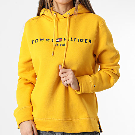 Tommy Hilfiger - Sudadera Regular Mujer 6410 Amarillo