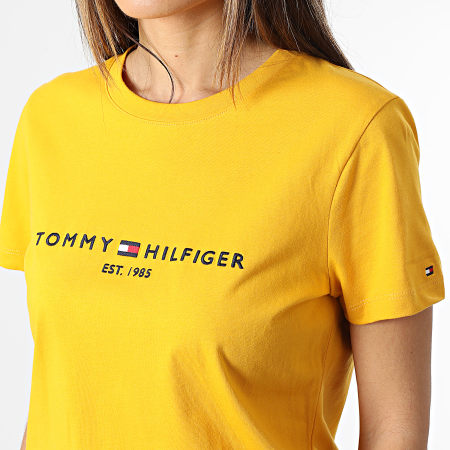 Tommy Hilfiger - Tee regolare donna 8681 giallo