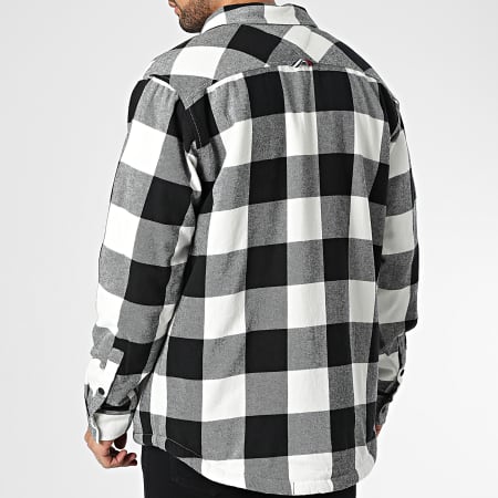 Tommy Jeans - Sherpa Flannel 5132 Camicia a quadri bianchi e neri