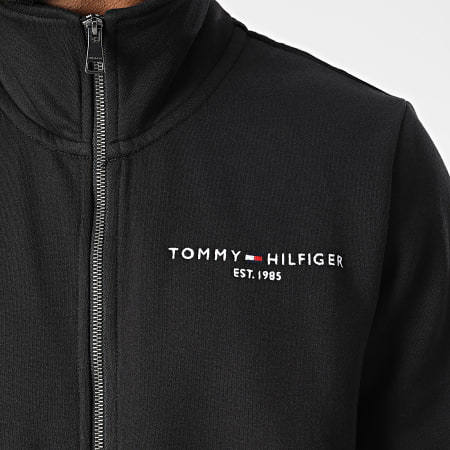 Tommy Hilfiger - Tommy Logo Chaqueta con cremallera 9327 Negro