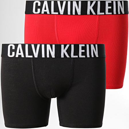 Calvin Klein - Lot De 2 Boxers Enfant 0404 Noir Rouge