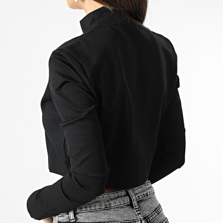 Calvin Klein - Giacca corta Milano 0285 nera con zip da donna