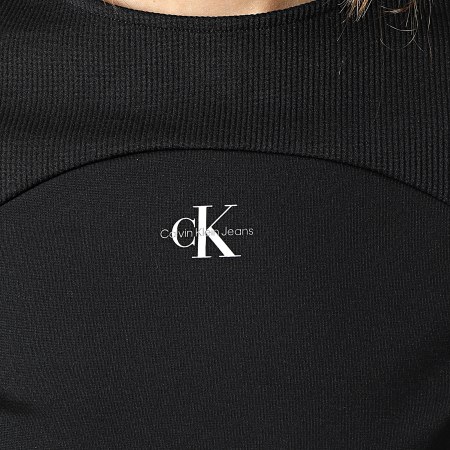 Calvin Klein - Vestido de mujer con espalda abierta Milano 0351 Negro