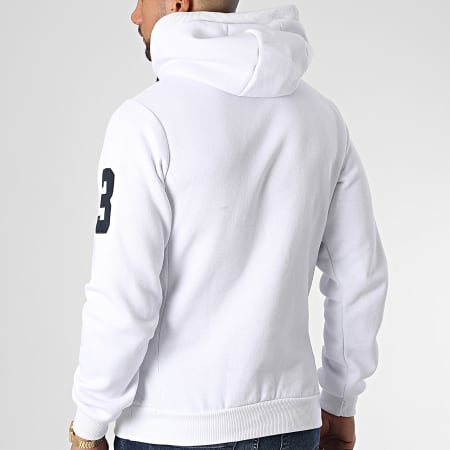 Geographical Norway - Sweat Capuche Folton Blanc