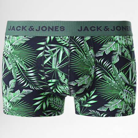Jack And Jones - Set di 5 boxer floreali Marc Blue Green Black
