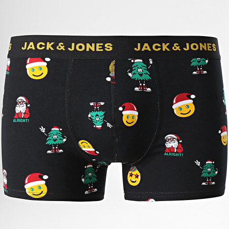 Jack And Jones - Confezione da 5 boxer Smiley Xmas Navy Black Red