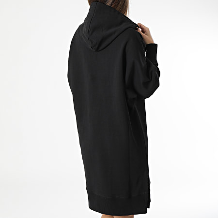 Calvin Klein - Vestido de mujer con capucha 0360 Negro