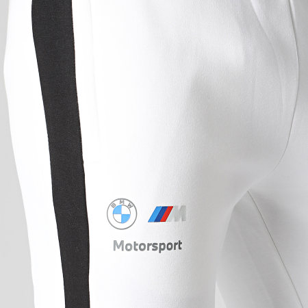 Puma - BMW Motorsport 538133 Pantalones de jogging beige claro con rayas