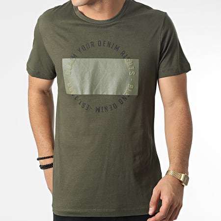 Blend - Tee Shirt 20715560 Vert Kaki