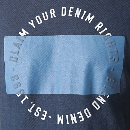Blend - Tee Shirt 20715560 Bleu Marine