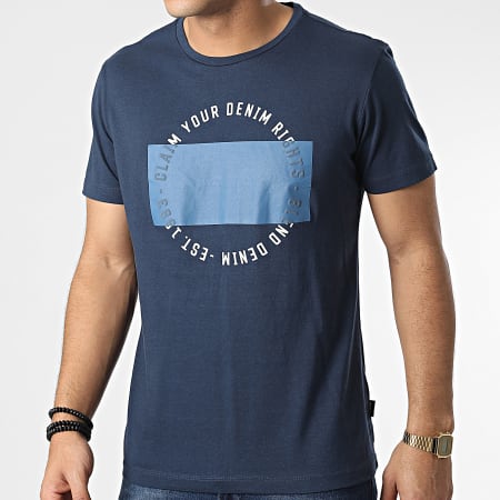 Blend - Tee Shirt 20715560 Bleu Marine