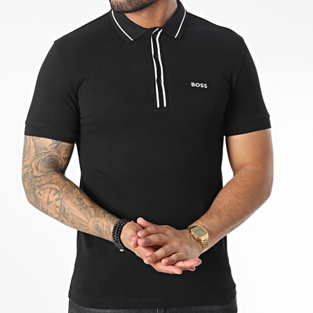 BOSS - Polo Manches Courtes Paddy 50483247 Noir