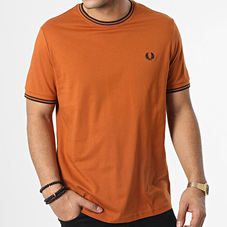 Fred Perry - Tee Shirt Twin Tipped M1588 Orange