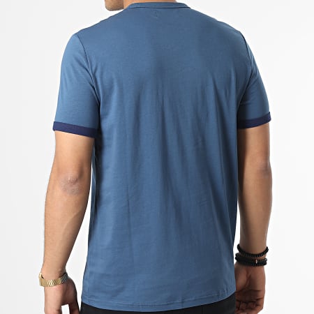 Fred Perry - Tee Shirt Ringer M3519 Bleu Nuit
