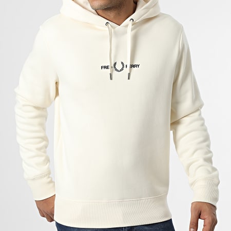 Fred Perry - Sweat Capuche Embroidered Hooded M4728 Beige