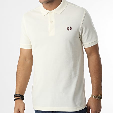 Fred Perry - Polo Manches Courtes Plain Fred Perry M6000 Beige