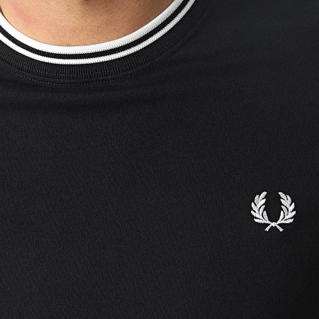 Fred Perry - Tee Shirt Manches Longues Twin Tipped M9602 Noir