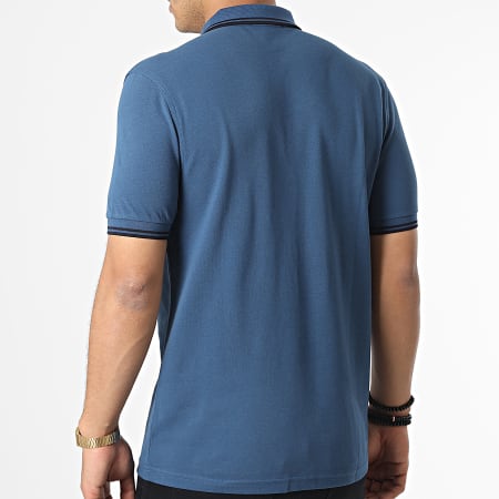 Fred Perry - Polo Manches Courtes Twin Tipped M3600 Bleu Nuit Bleu Marine