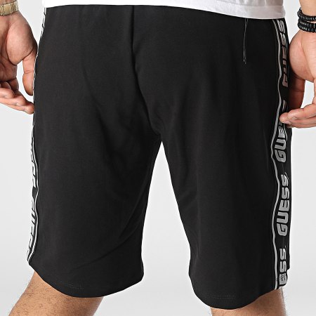 Pantalones cortos de jogging con rayas Z2YD02-K6ZS1 Negro