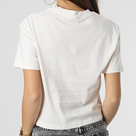 Guess - Tee Shirt Crop Femme V2YI06-K8HM0 Beige