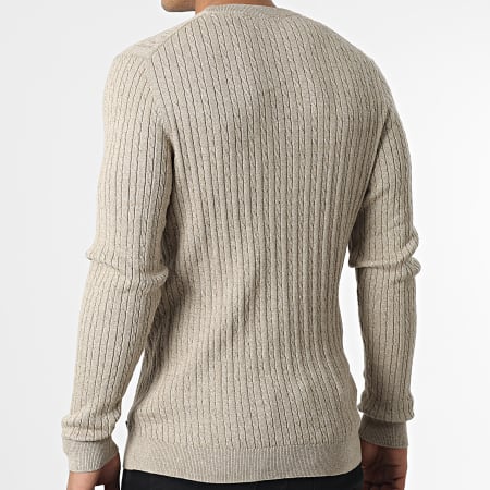 Jack And Jones - Pull Dallas Beige Chiné