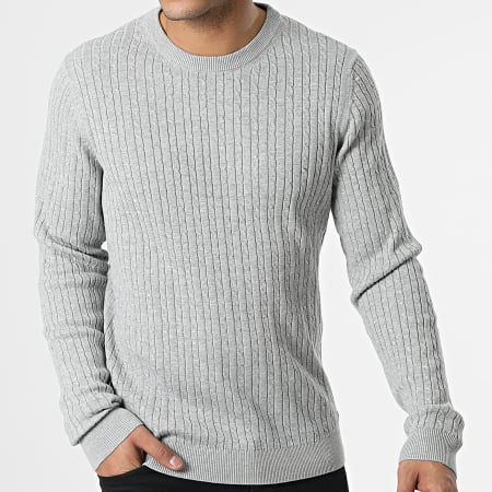 Jack And Jones - Pull Dallas Gris Chiné