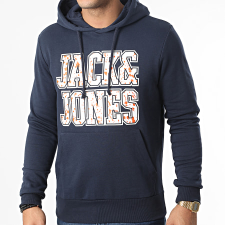 Jack And Jones - Sudadera de lunares azul marino