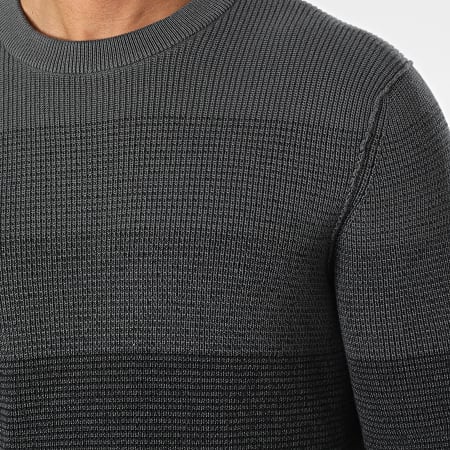 Only And Sons - Pull Eket Life Reg Gris Anthracite Noir