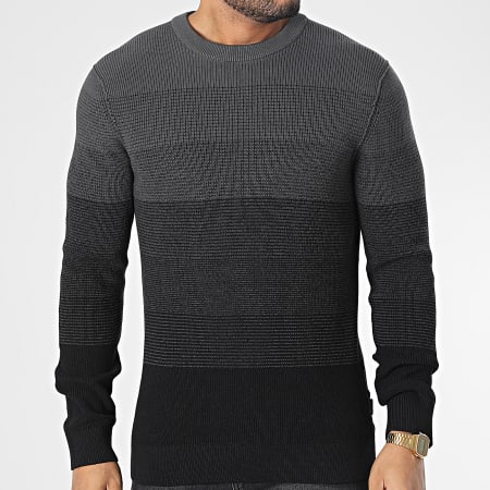 Only And Sons - Pull Eket Life Reg Gris Anthracite Noir