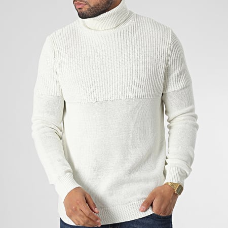 Only And Sons - Pull Col Roulé Al Life Reg Knit 22024031 Beige