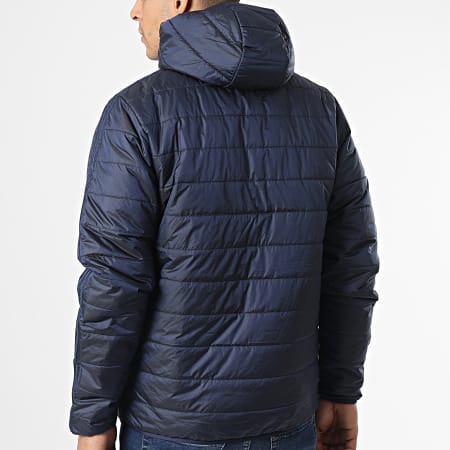 Adidas Originals - Abrigo con capucha y rayas HL9210 Azul marino