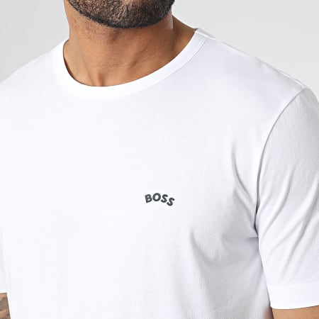 BOSS - Tee Shirt Curved 50469062 Blanc