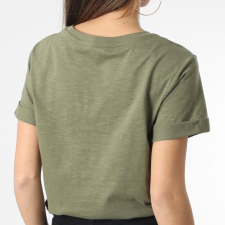 Camiseta verde caqui mujer online