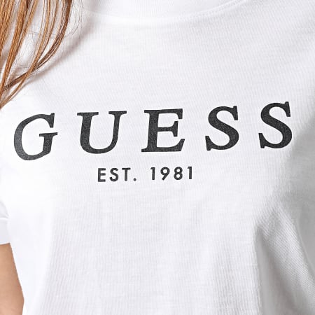 Guess - Tee Shirt Femme W2BI68 Blanc