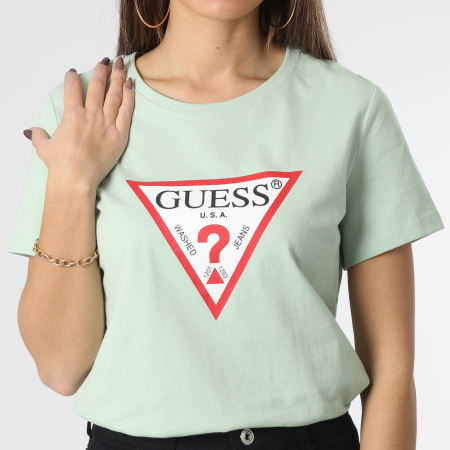 Guess - Tee Shirt Femme W1YI1B Vert