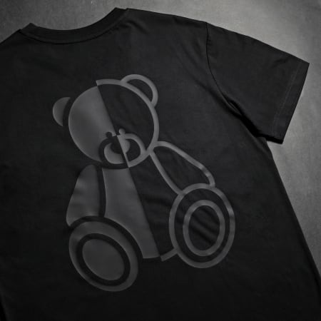 Teddy Yacht Club - Oversize Camiseta Large Black Series Revert Back Collection Negro