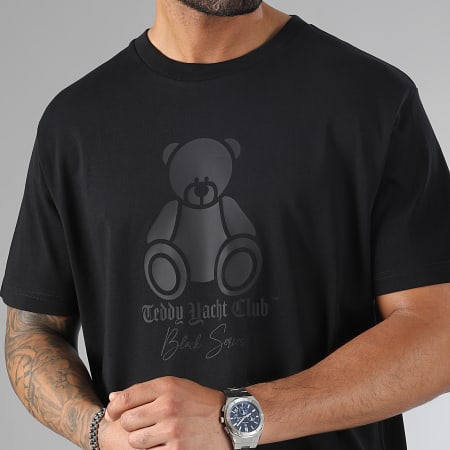 Teddy Yacht Club - Tee Shirt Oversize Large Black Series Bear Collection GMK Noir