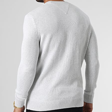 Tommy Jeans - Pull Essential 1856 Gris Clair Chiné